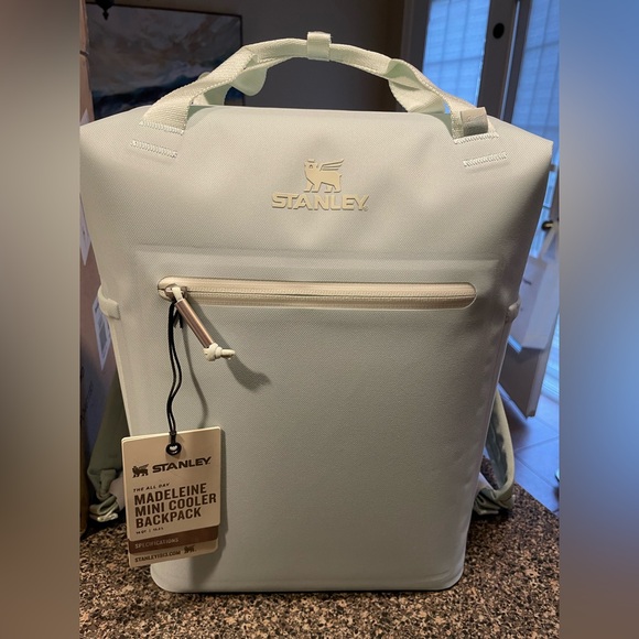 NEW Stanley Madeleine Mini Backpack Cooler Seafoam Thermal Bag 13.2L (14Qt) - Picture 7 of 16